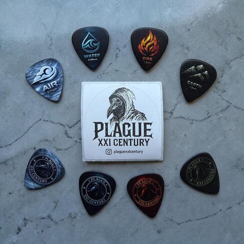 Four Elements Guitar Picks | Mixed Thickness 4-Pack (0.71mm - 1.5mm) | in Kuwait