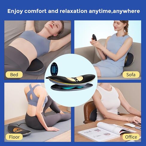 Lumbar Traction Device for Lower Back Pain,Lumbar Massager,Sciatica Pain Relief Devices,20-Level Electrotherapy, 3-Level Vibration Massage and Thermal Therapy from 113 to 131℉ in Kuwait