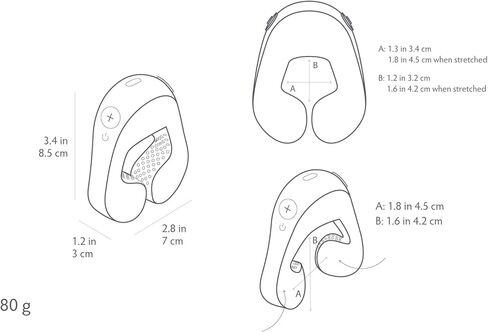 Tenuto Mini | Compact Wearable Vibrator for Men | FDA-Registered for Erectile Dysfunction Support | Precision Vibration, 16 Intensity Levels, Personalized App Control, Body-Safe Silicone in Kuwait