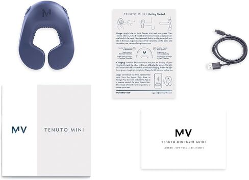 Tenuto Mini | Compact Wearable Vibrator for Men | FDA-Registered for Erectile Dysfunction Support | Precision Vibration, 16 Intensity Levels, Personalized App Control, Body-Safe Silicone in Kuwait
