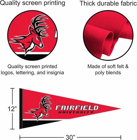 Fairfield Stags Wordmark Pennant Flag in Kuwait