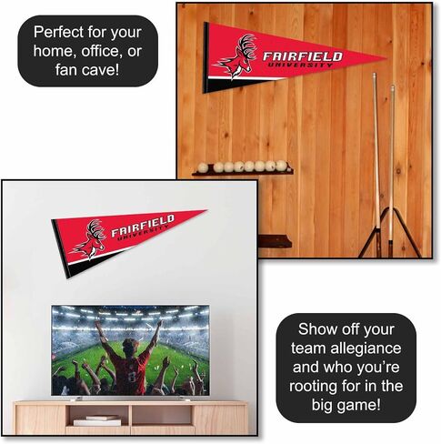 Fairfield Stags Wordmark Pennant Flag in Kuwait