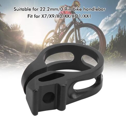 Aluminum Alloy Bike Shifters Clamp, 22.2mm Cycling Seat Clamps with Screw Fits for X7/X9/X0/XX/XO1/XX1(Black) in Kuwait