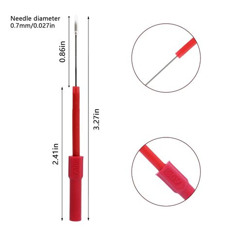 طقم مسبار خلفي 4 قطع، مجسات خلفية مرنة 4 مم أدوات إصلاح اختبار تشخيص السيارات لاختبار الجهد المتعدد للكشف عن الدائرة الكهربائية للسيارات in Kuwait