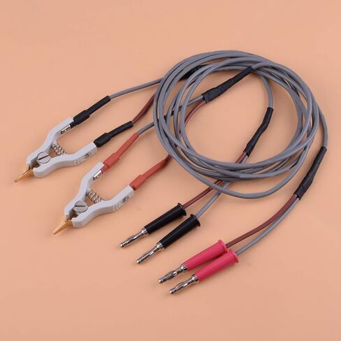 beler 4 Wires Type Microresistivity Test Lead Cable Kelvin Clip LCR Clamp in Kuwait