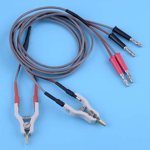 beler 4 Wires Type Microresistivity Test Lead Cable Kelvin Clip LCR Clamp in Kuwait