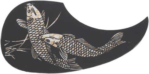 Guitar Pickguard Sticker 7.1x3.9 Inch – Self-Adhesive Scratch Protection Film for Acoustic Guitar Replacement Parts (Jinsha Fish Pattern)‌ in Kuwait