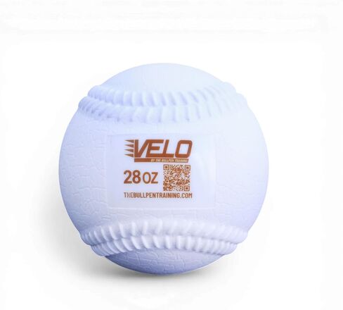 VELOBall - 28oz Plyometric Weighted Baseball - Improve Throwing Velocity & Arm Strength - Professional Pitching Overload Trainer - Authentic Seams & Grip - By The Bullpen Training in Kuwait
