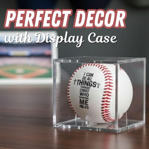 Baseball Gifts for Him, Men, Inspirational Christian Gift Ball for Coaches, Players with Displaying Box for Christmans, Birthday in Kuwait