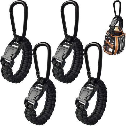 Baseball Glove Clip for Hanging Bags,Portable Paracord Gear Holder with Hook Clip,Sports Equipment Drying Rack for Baseball Softball Gloves in Kuwait