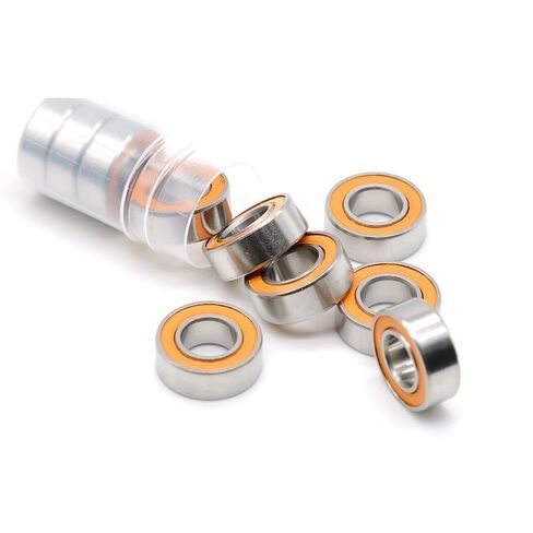 1Pcs 7x14x4 mm S687 2RS ABEC7 Stainless Steel Hybrid Ceramic Bearing Without Grease Fast Turning in Kuwait