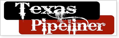 CafePress Texas Pipeliner Sticker (Bumper) 10"x3" Rectangle Vinyl Bumper Sticker Car Decal in Kuwait