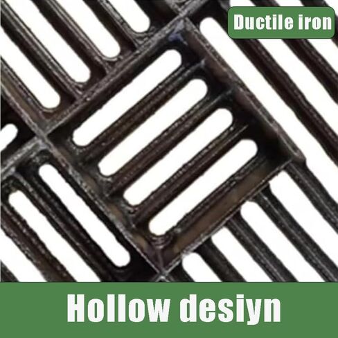 Heavy Duty Round Cast Iron Drain Grate Cover Replacement for Outdoor Trench Drain Systems - Anti-Blocking, 7.8in to 24in Sizes (58x3cm to 22.8x1.2in) in Kuwait