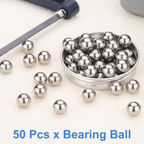 uxcell 50Pcs 10mm Bearing Balls, 316L Stainless Steel G200 Precision Balls for Bearings Bicycles Casters Automotive Part and DIY (Mirror Polished) in Kuwait