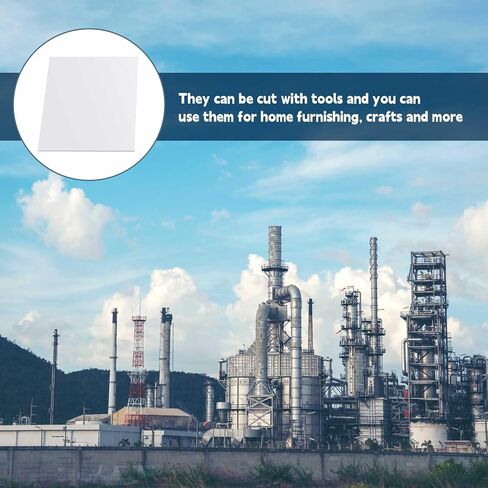 Sasylvia Hdpe Sheet, Hdpe Plastic Sheet Flexible High Density Polyethylene Cutting Board Solid Plastic Block for DIY Project Machining Home(1/2" X 4'' X 4'',White,2 Pcs) in Kuwait