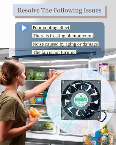 XY-12038B2H High Air Volume EC-Fan, Cabinet Cooling Fan 110V-220V 0.07A, 50/60Hz, for Cabinet Cooling, Ice Maker, 12CM 120x120x38mm in Kuwait