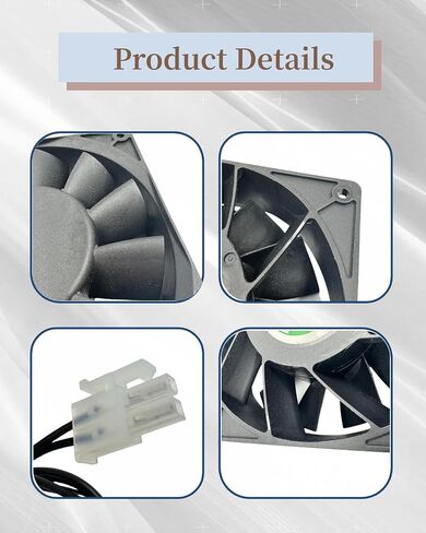XY-12038B2H High Air Volume EC-Fan, Cabinet Cooling Fan 110V-220V 0.07A, 50/60Hz, for Cabinet Cooling, Ice Maker, 12CM 120x120x38mm in Kuwait