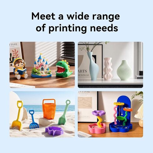 PETG خيوط طابعة ثلاثية الأبعاد 1.75 ملم، أبيض وأسود | متانة عالية، دقة الأبعاد +/- 0.02 مم، تناسب معظم طابعات FDM ثلاثية الأبعاد، بكرة 1 كجم (2.2 رطل)، إجمالي 2 كجم in Kuwait