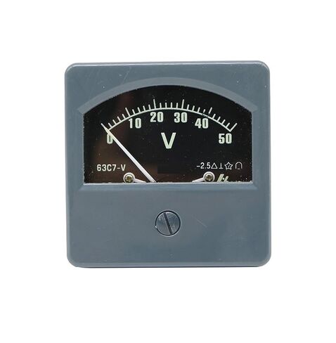 1 قطعة 63C7-50V مؤشر نوع الفولتميتر الفولتميتر 80*80 مللي متر (10 فولت) in Kuwait