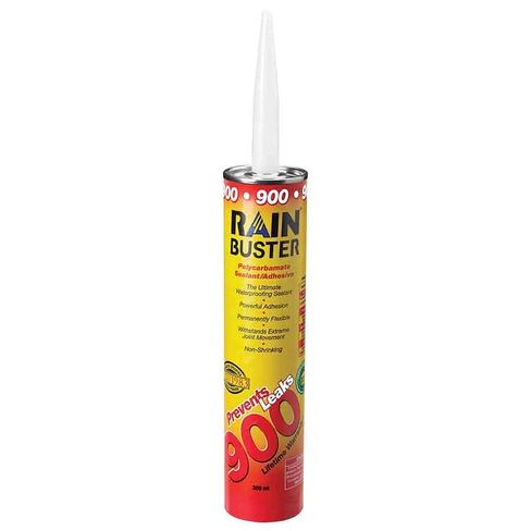 Rain Buster 900 لون أبيض - مانع تسرب/لاصق عالي الأداء من البولي كربامات - يمنع التسربات in Kuwait