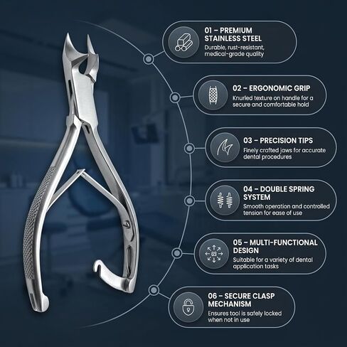 Ingrown Cutter Plane Handle Stainless Steel Instrument Handle Precision Grip Reusable Professional Training Laboratory and Educational Tool in Kuwait