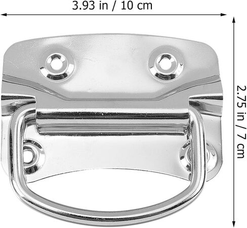 2pcs Stainless Steel 201 Folding Toolbox Handle Heavy-Duty Movable Drawer Pull for Storage Cabinets and Flight Cases in Kuwait