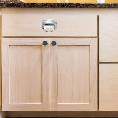 2pcs Stainless Steel 201 Folding Toolbox Handle Heavy-Duty Movable Drawer Pull for Storage Cabinets and Flight Cases in Kuwait