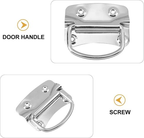 2pcs Stainless Steel 201 Folding Toolbox Handle Heavy-Duty Movable Drawer Pull for Storage Cabinets and Flight Cases in Kuwait