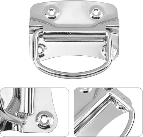 2pcs Stainless Steel 201 Folding Toolbox Handle Heavy-Duty Movable Drawer Pull for Storage Cabinets and Flight Cases in Kuwait