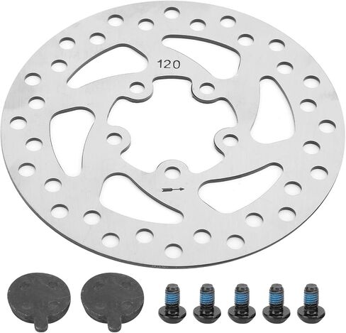 120mm Bike Disc Brake Rotor with 5 Bolts Modification Brake Parts | Stainless Steel Bicycle Brake Disk for PRO PRO2 Electric Scooter in Kuwait