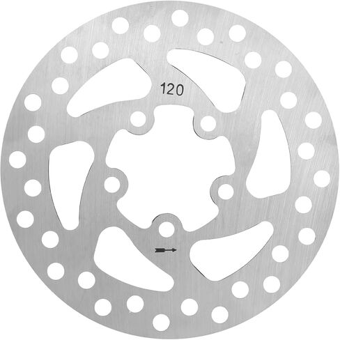 120mm Bike Disc Brake Rotor with 5 Bolts Modification Brake Parts | Stainless Steel Bicycle Brake Disk for PRO PRO2 Electric Scooter in Kuwait