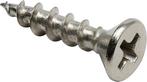 Rok Hardware #7 x 3/4" Standard Thread Phillips Flat Head MDF Wood Screws Nickel Plated S7X34FPCN (1000) in Kuwait
