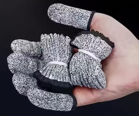 20Pcs Finger Cots, Cut Resistant Protector, Reusable Finger Covers for Kitchen, Work in Kuwait