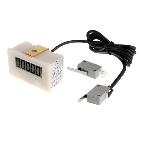 Digital 5 Digit Electronic Punch Counter with Microswitch Reset&Pause Button A0KF in Kuwait