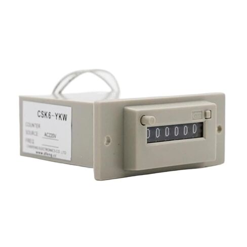 D8KF عداد كهرومغناطيسي 6 أرقام عداد نبض AC220V 200 مليون مرة DC 3.5W AC3W in Kuwait