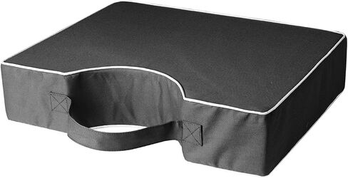Stadium Seat Cushion for Bleachers, 4.1 Inch Extra Thick Memory Foam Pad, Waterproof Portable Outdoor & Indoor Sports Event Seat Pad for Comfort & Pressure Relief (Black, 1PCS) in Kuwait