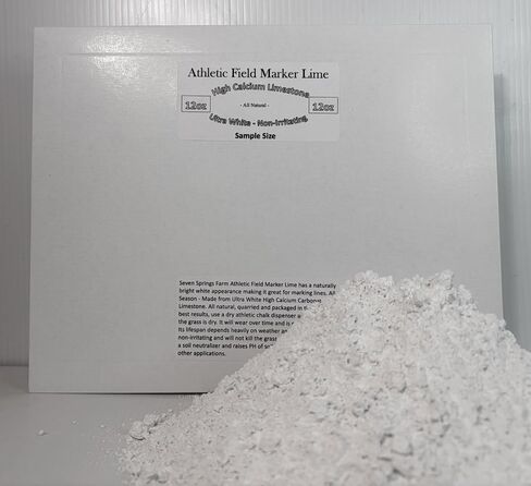 Dot Red Ultra White Athletic Field Marker Lime - All Natural - Will Not Burn Turf or Skin - 100% Limestone Calcium Carbonate in Kuwait