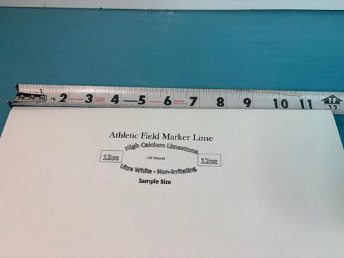 Dot Red Ultra White Athletic Field Marker Lime - All Natural - Will Not Burn Turf or Skin - 100% Limestone Calcium Carbonate in Kuwait