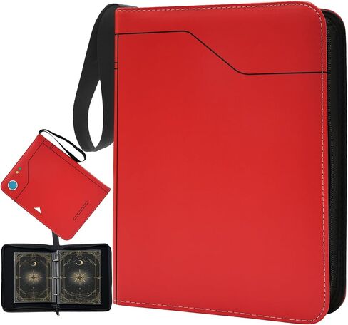 Jumbo Card Binder, Holds 60 Pockets (5.9x8.1 Inch) XL Large Cards | Oversized Card Binder Fixed Pages, Large Card Holder Binder for Jumbo Trading Cards, Large Trading Card Binder for Collectors in Kuwait