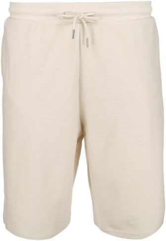 PUMA Mens Premium Essentials Jacquard Relaxed 11 Inch Shorts Casual Bottoms Casual - Off White in Kuwait