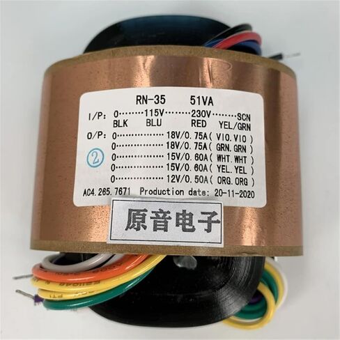 R-Type 50W Double 18V+Double 15V+Single 12V with Copper Shielding Power Transformer R Cattle Full Copper Wire for Pre-Stage in Saudi Arabia