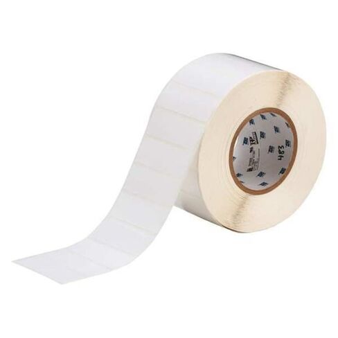 Brady THT-18-483-3 3" Width x 1" Height, B-483 Ultra Aggressive Polyester, Gloss Finish White Thermal Transfer Printable Label (3000 per Roll) in Kuwait