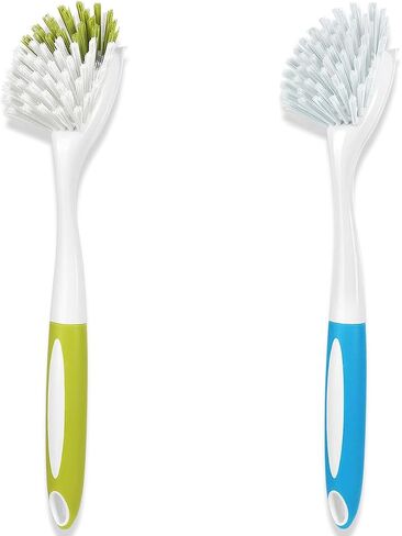 Dish Brush, Dish Scrubber & Kitchen Scrub Brush for Dishes, Pots, Pans, Sink, Cast Iron, Yellow-green 3 Pack in Saudi Arabia