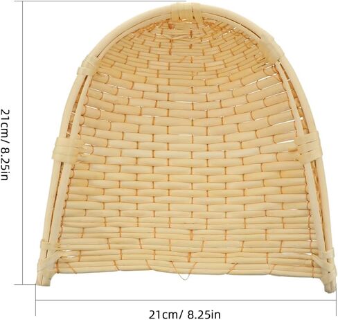 BESTYASH Handmade Woven Basket, Bamboo Winnowing Tray Household Vegetable Holder Decorative Storage Basket for Kitchen Display Easy-Clean Beige for Home Organization and Serving in Kuwait