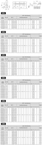 1 قطعة VR4 عبر الأسطوانة دليل الخامس الأسطوانة دليل VR4-320-31Z VR4-360-35Z VR4-400-39Z VR4-440-43Z VR4-480-47Z(VR4-440-43Z) in Kuwait