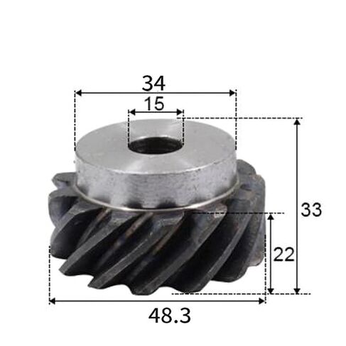 Steel Heavy Duty Motor Pinion Gear Helical Gear 3mod 10 Teeth Inner Hole 15mm for Motor Shaft CNC Machine in Saudi Arabia