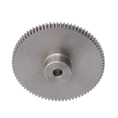 Steel Heavy Duty Motor Pinion Gear 41x10x4MM Black 80 Teeth Motor Metal Steel Gear Wheel 0.5 Modulus Top Screws in Saudi Arabia