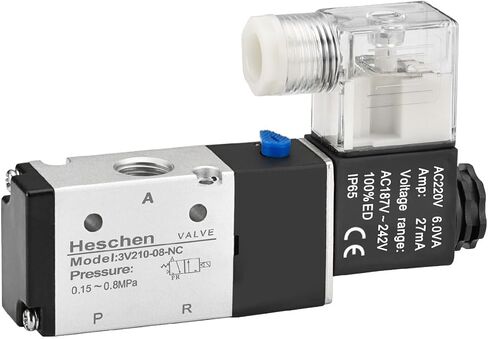 Heschen Electrical Pneumatic Solenoid Valve 3V210-08 220VAC 6.0VA PT1/4 3/2 Way CE in Saudi Arabia