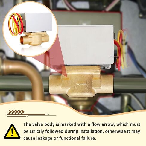 for Honeywell Zone Valve, V8043e1012 Zone Valve Honeywell,3/4" Sweat Connection, 2-Way 4-Wire Thermostat Control and An End Switch for Boilers/Hydronic Heating System in Saudi Arabia