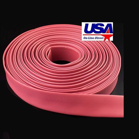 50 FT. 3/32" 2.5mm Red Polyolefin Heat Shrink Tubing 2:1 Ratio in Saudi Arabia